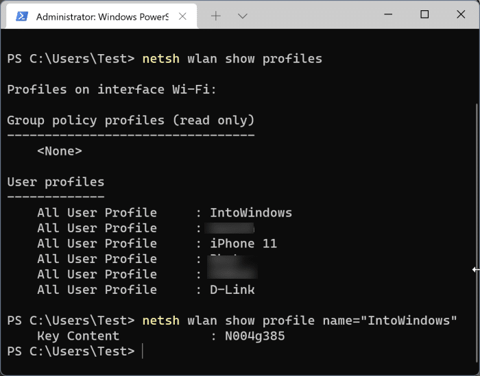 view saved wifi password in Windows 11 pic8