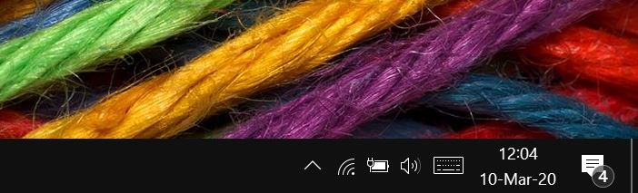 volume icon missing from Windows 10 taskbar
