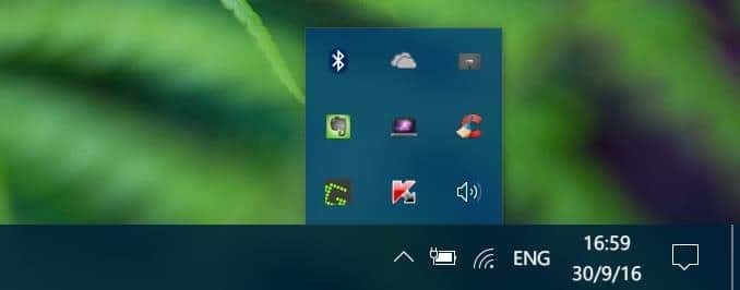 volume icon missing from taskbar Windows 10 pic2