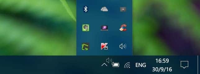 volume icon missing from taskbar Windows 10 pic3