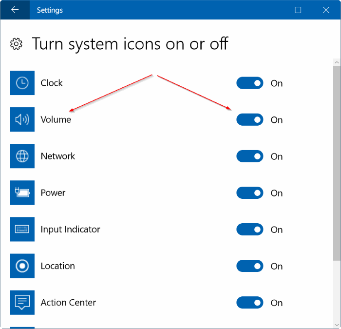 volume icon missing from taskbar Windows 10 pic6
