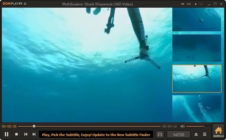 watch 360 degree video on Windows 10 pic4