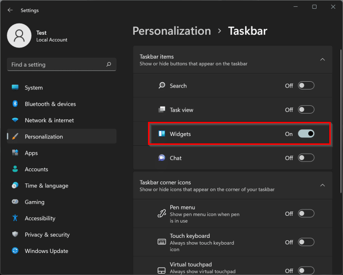 weather widget not showing weather in Windows 11 pic4