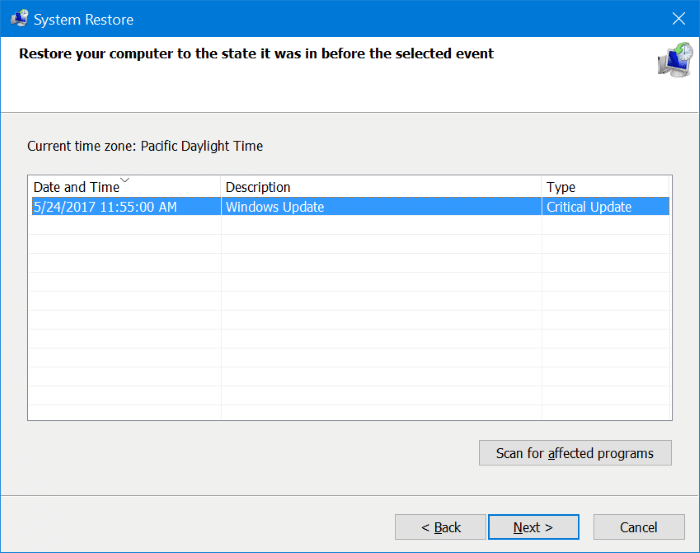 when to use Windows 10 recovery feature