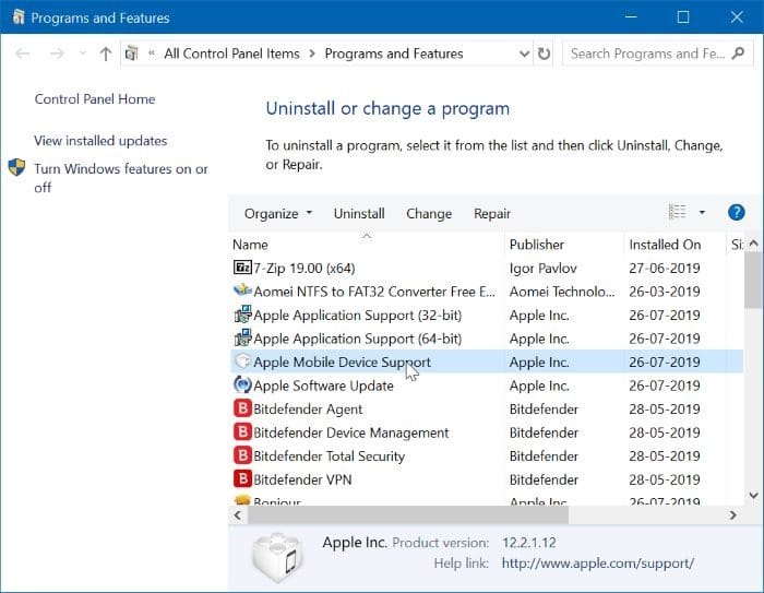 windows 10 photos app not detecting iPhone pic1