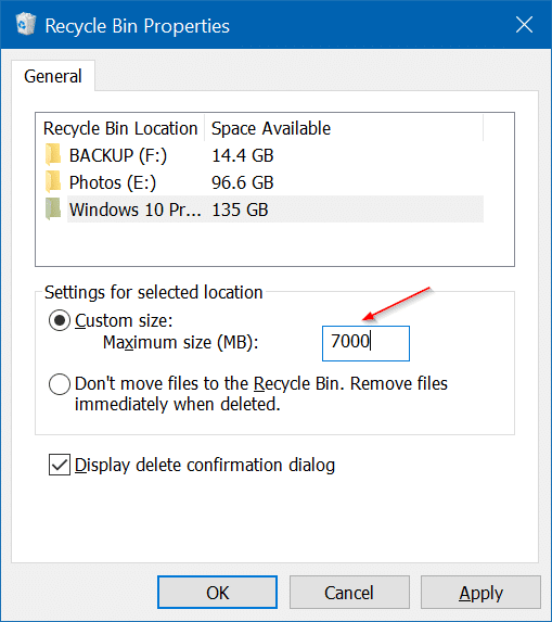 windows 10 recycle bin tips and tricks pic4