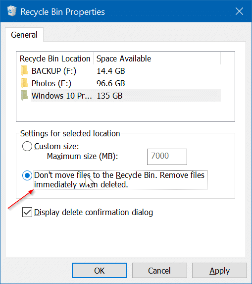 windows 10 recycle bin tips and tricks pic5