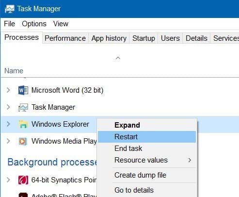 wireless icon missing from taskbar in Windows 10 step8