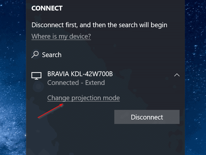 wirelessly connect Windows 10 laptop to TV pic4